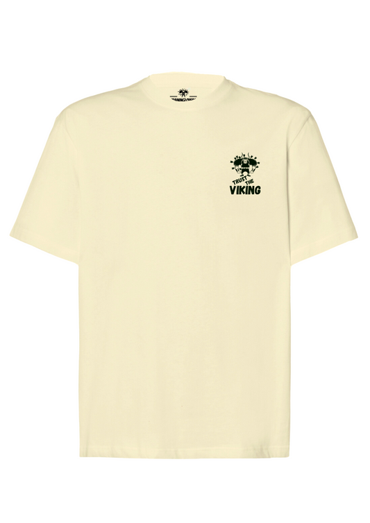 Camiseta Oversize Trust the Viking. Butter Cream