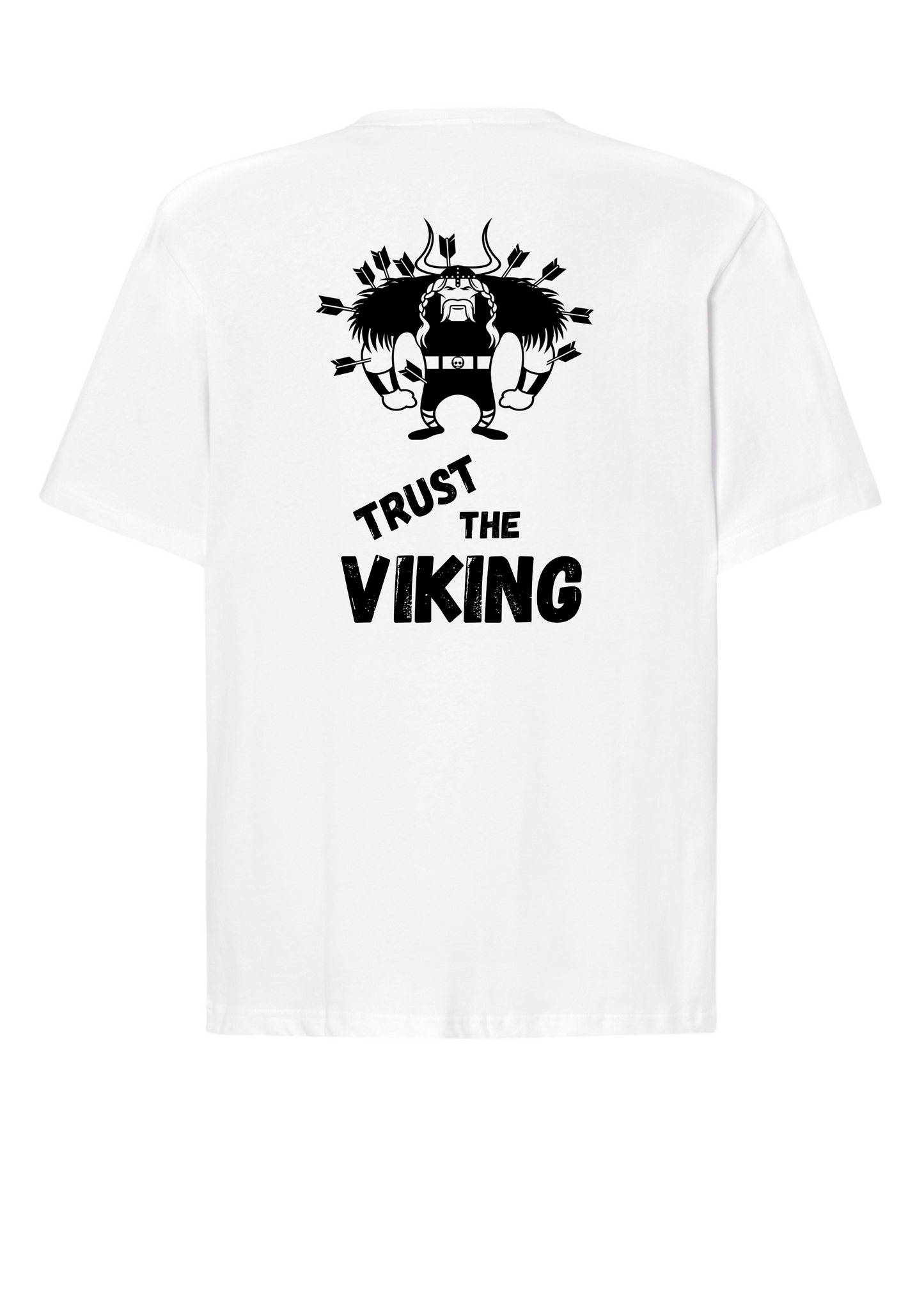 Camiseta Oversize Trust the VIking. Blanca