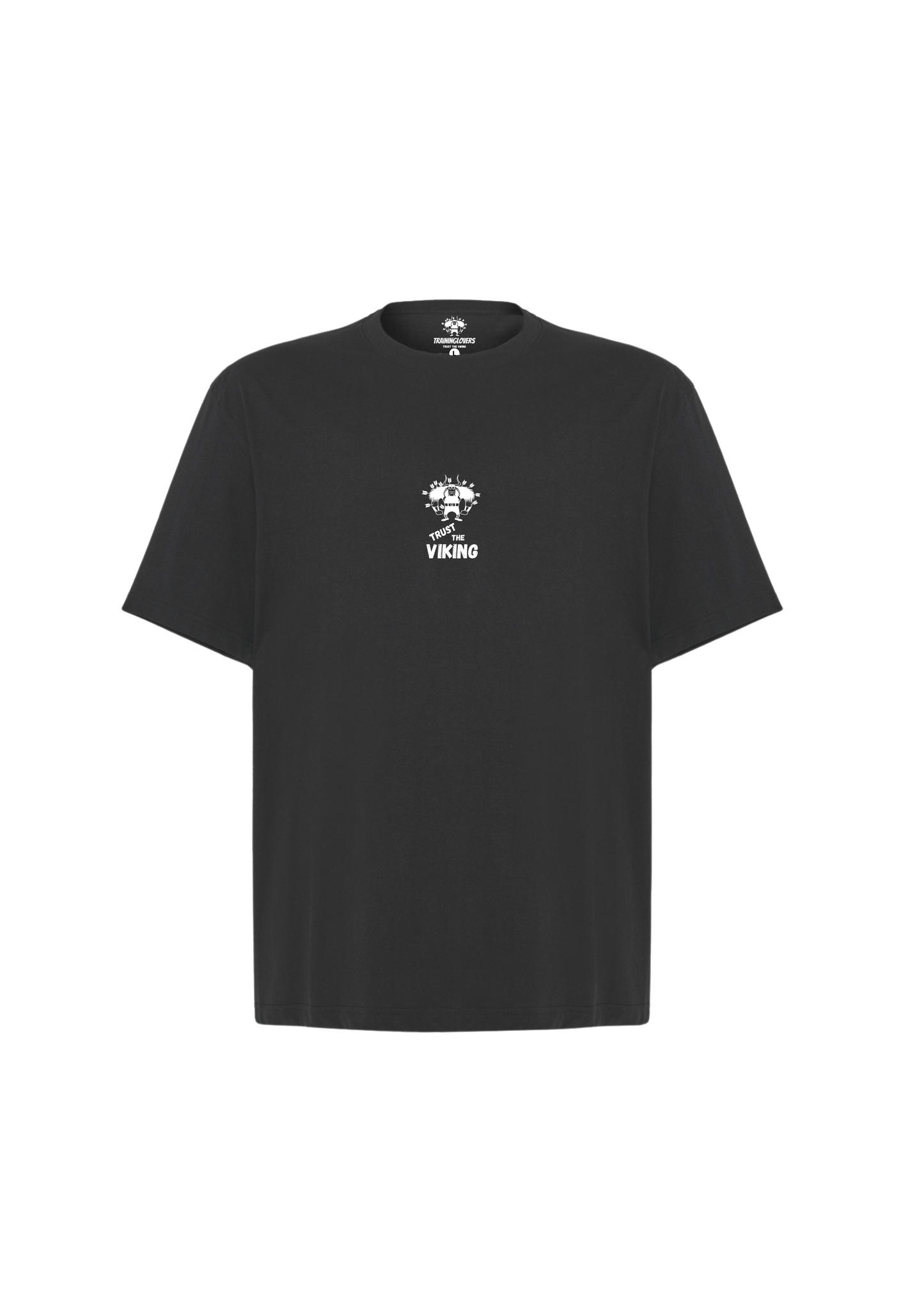 Camiseta Oversize Trust the VIking. Negra