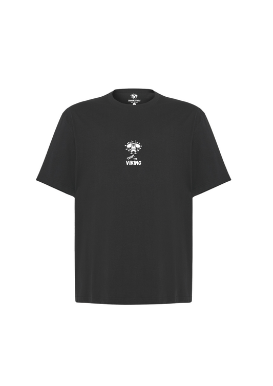 Camiseta Oversize Trust the VIking. Negra